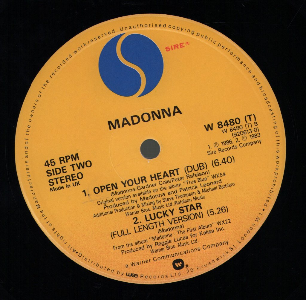 Madonna - Open Your Heart - 12 Inch