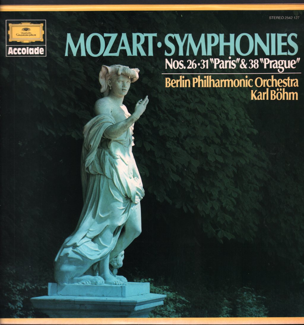Karl Bohm / Berlin Philharmonic - Mozart - Symphonies Nos 26, 31 & 38 - Lp