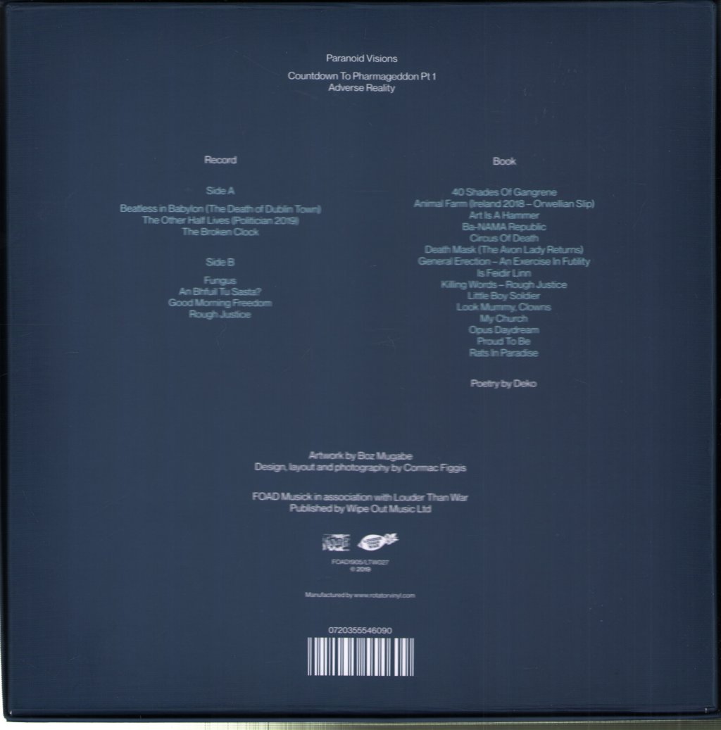 Paranoid Visions - Adverse Reality - Countdown To Pharmageddon Pt 1 - 10 Inch Box Set