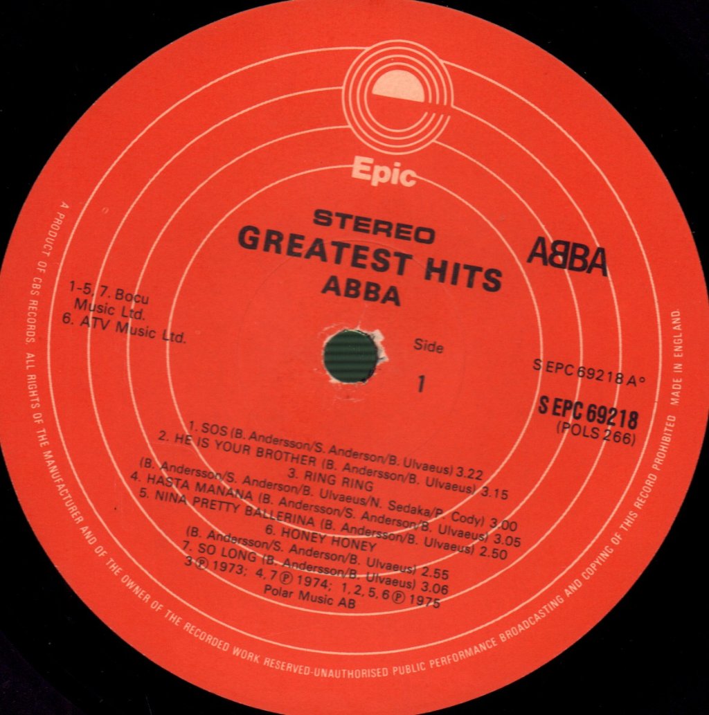 ABBA - Greatest Hits - Lp