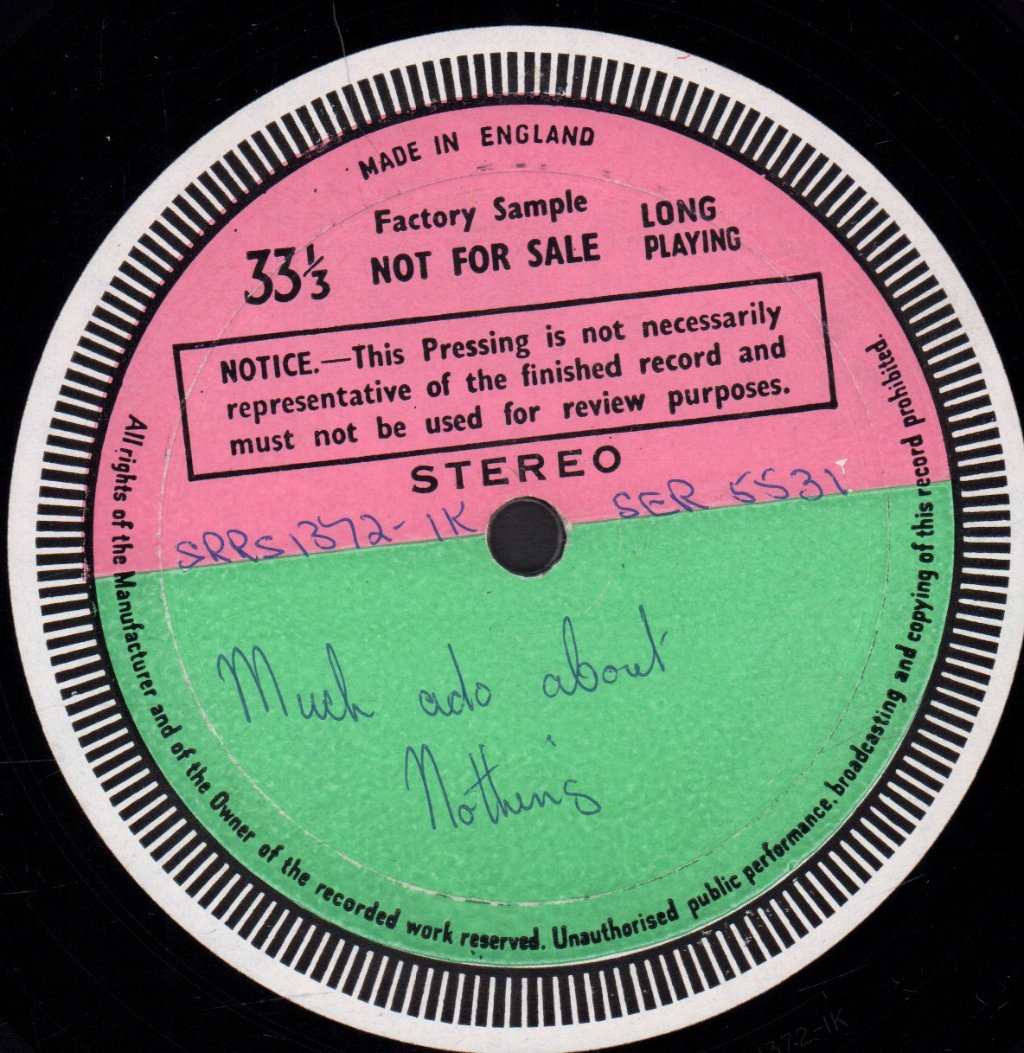 Franco Zeffirelli / National Theatre Of Great Britain - shakespeare Much Ado About Nothing - Lp