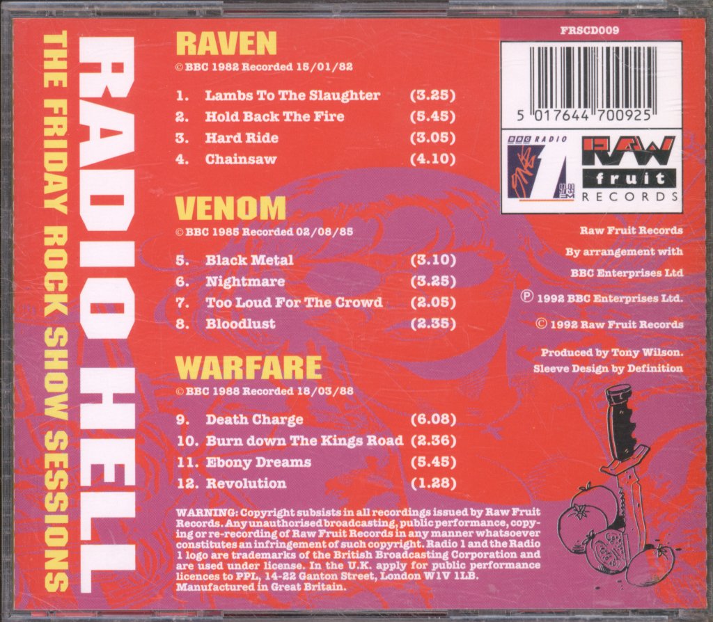 Various Artists - Radio Hell - The Friday Rock Show Sessions - Cd