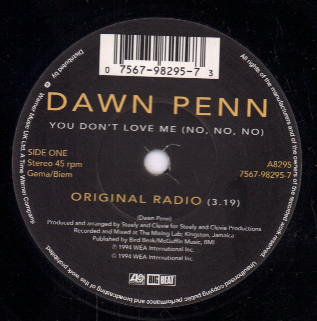 Dawn Penn - You Don't Love Me - 7 Inch