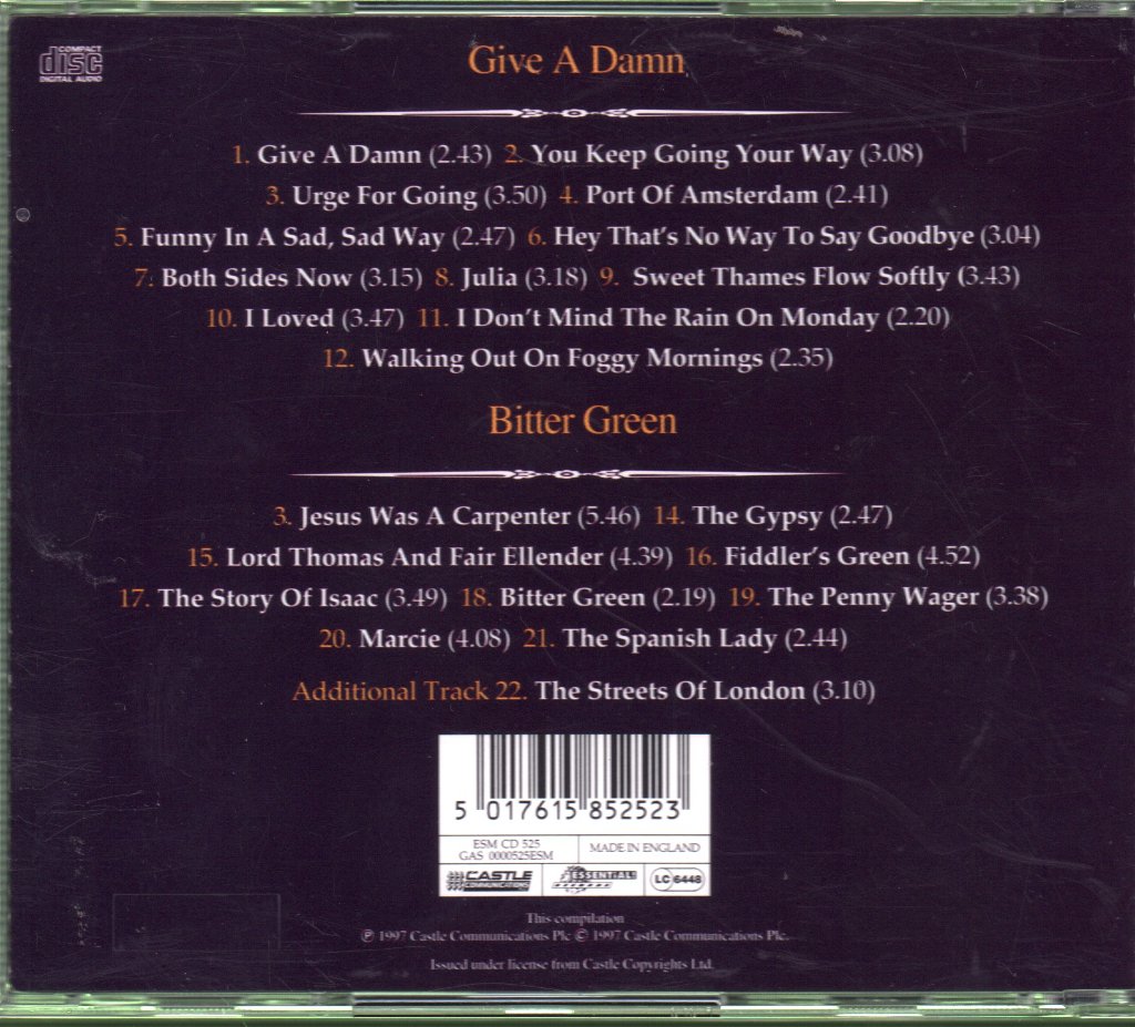 Johnstons - Give A Damn / Bitter Green - Cd