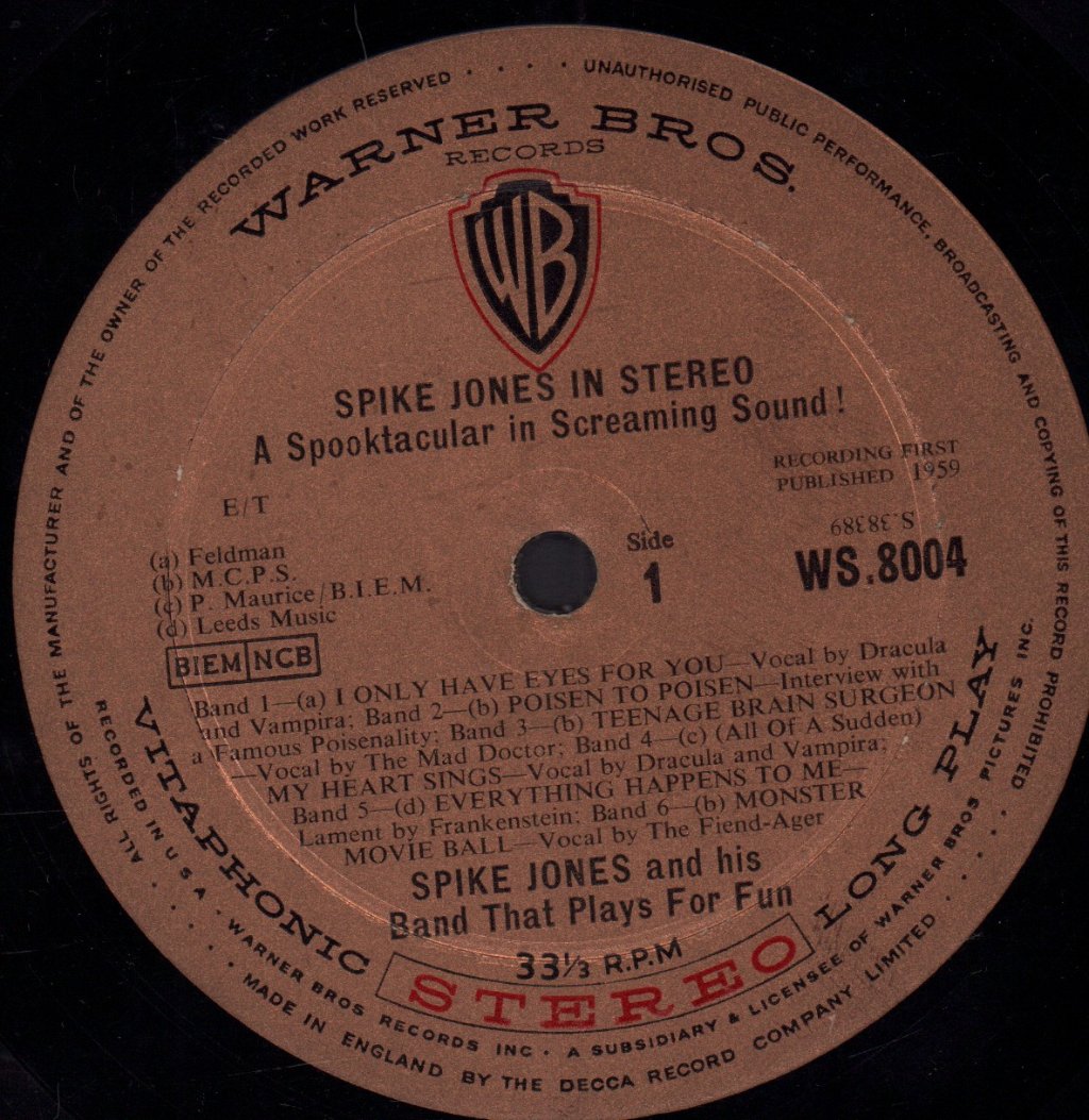 Spike Jones - Spike Jones In Stereo - Lp