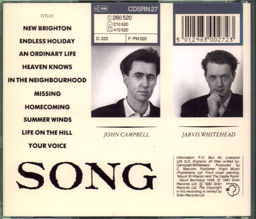 It's Immaterial - Song - Cd
