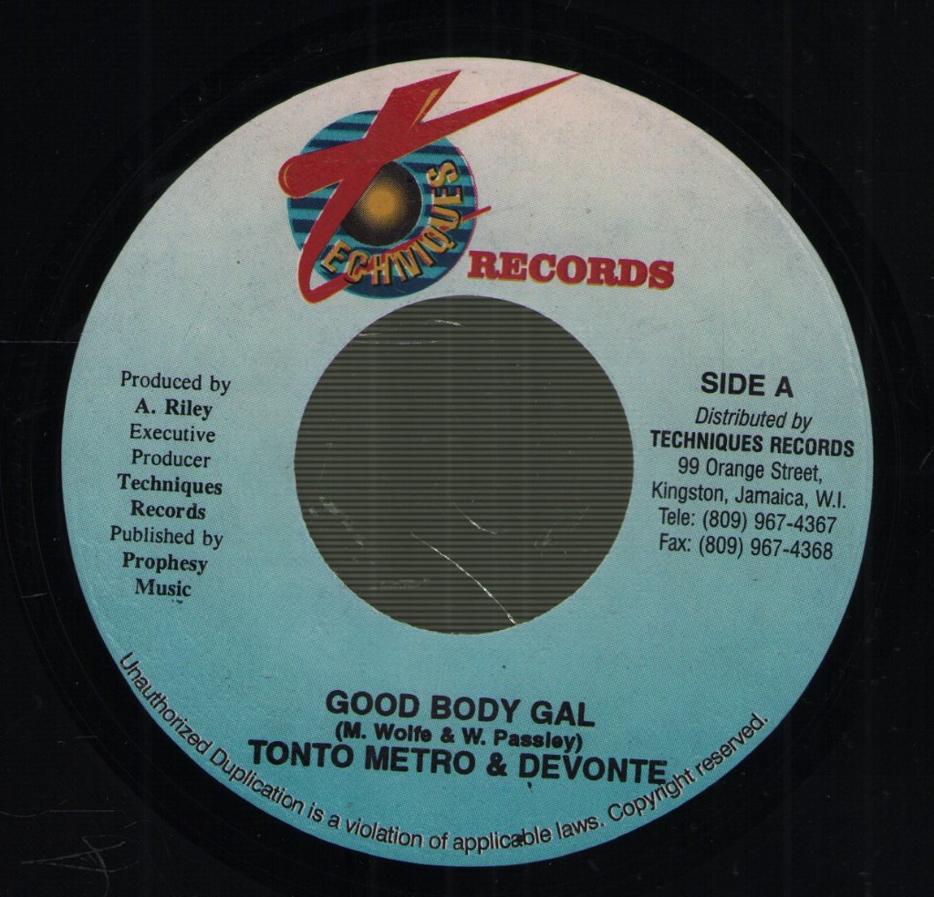 Tonto Metro and Devonte - Good Body Gal - 7 Inch