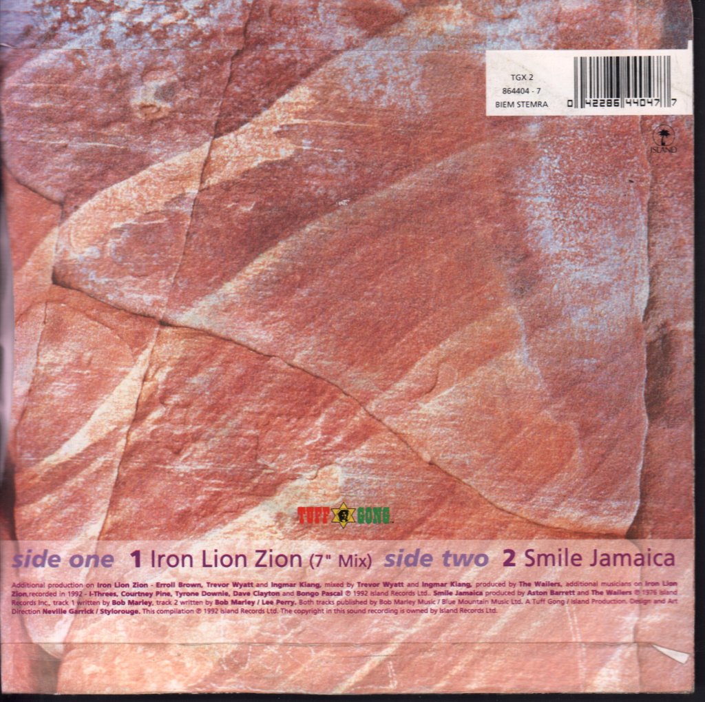 Bob Marley - Iron Lion Zion - 7 Inch
