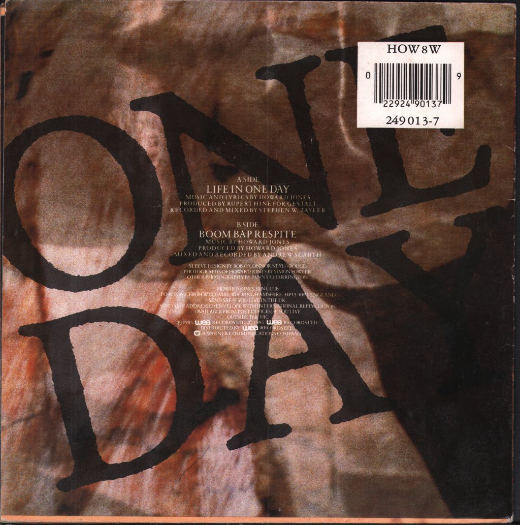 Howard Jones - Life In One Day - 7 Inch