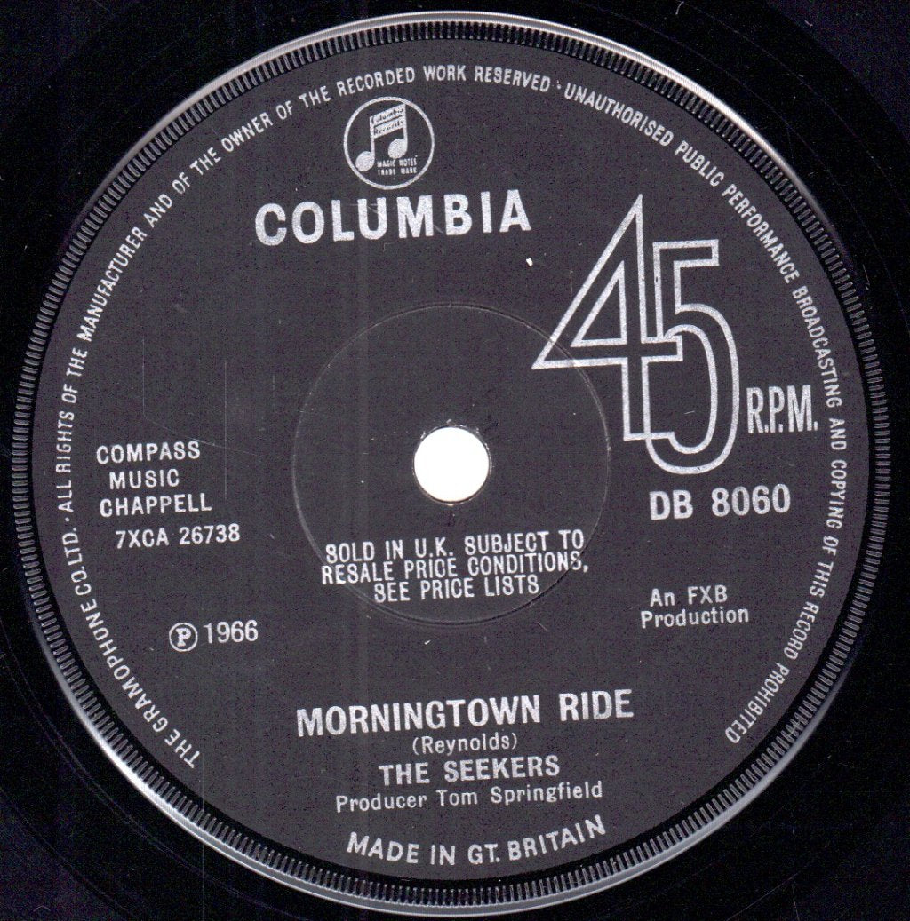Seekers - Morningtown Ride - 7 Inch