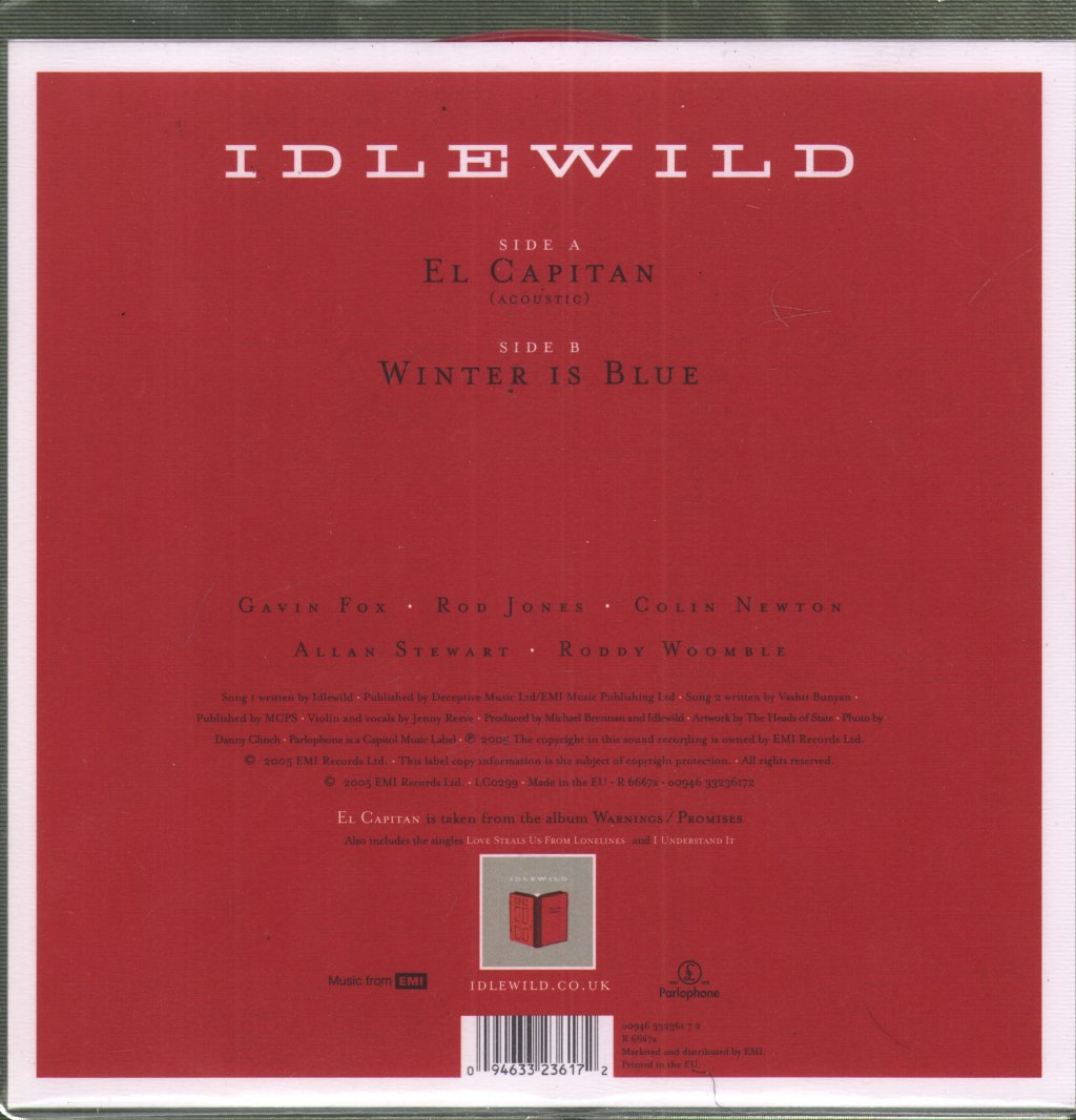 Idlewild - El Capitan - 7 Inch