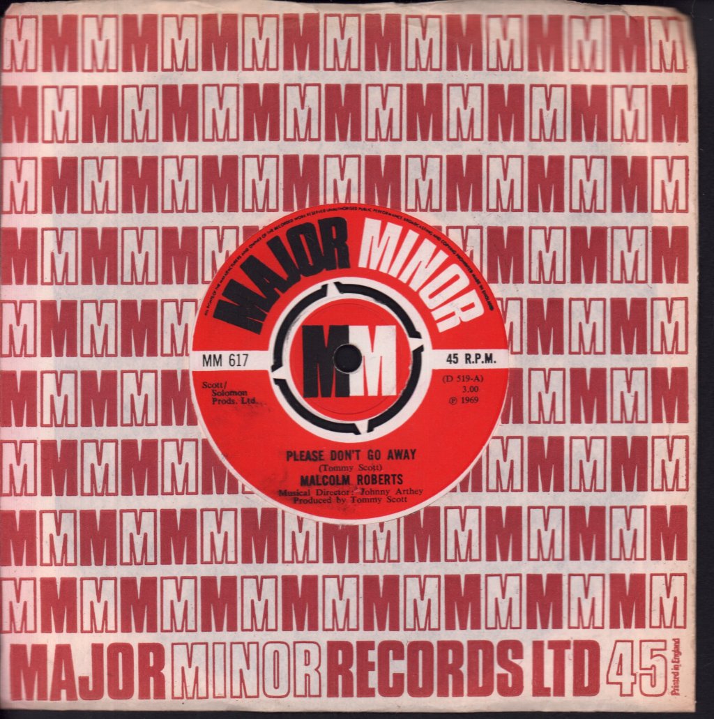 Malcolm Roberts - Please Don't Go Away - 7 Inch
