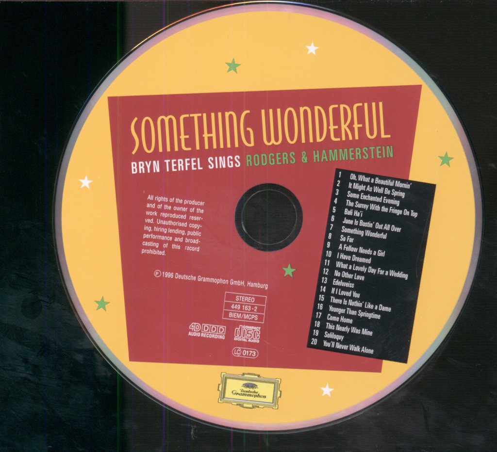 Bryn Terfel - Something Wonderful - Bryn Terfel Sings Rodgers & Hammerstein - Cd