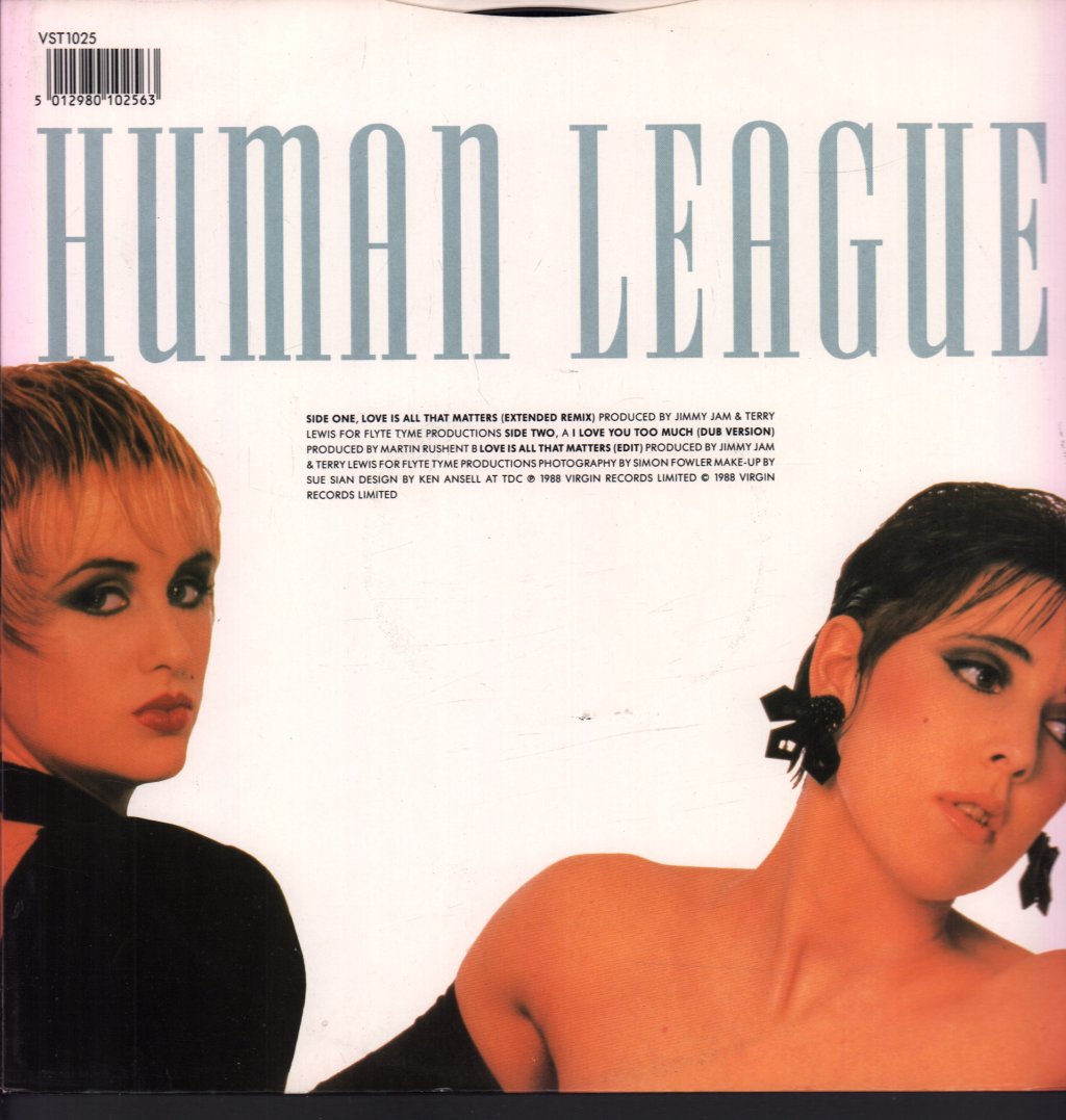 Human League - Love Is All That Matters - 12 Inch