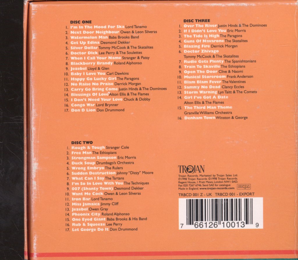 Various Artists - Trojan Ska Box Set - Triple Cd