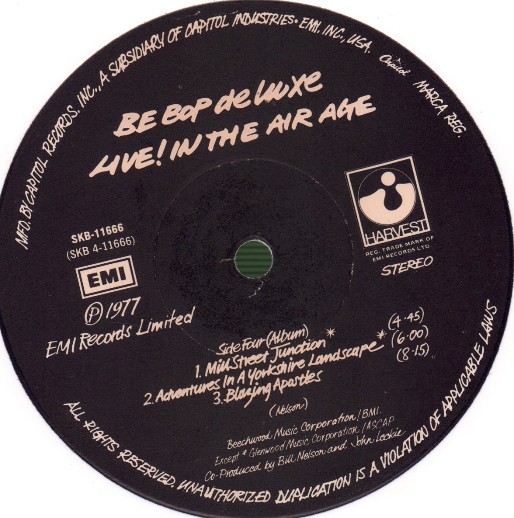 Be Bop Deluxe - Live! In The Air Age - Lp