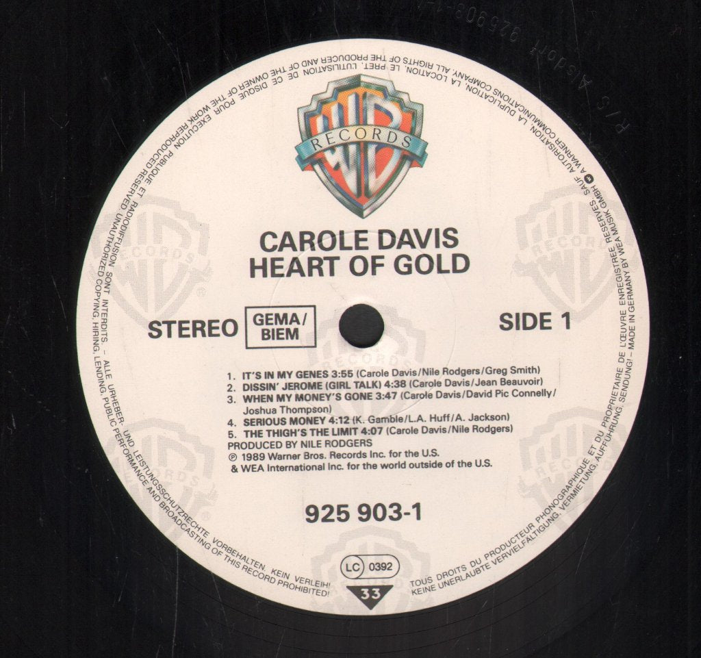 Carole Davis - Heart Of Gold - Lp