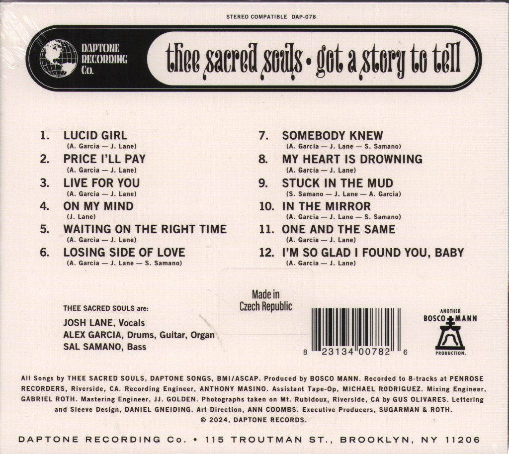Thee Sacred Souls - Got a Story to Tell - Cd
