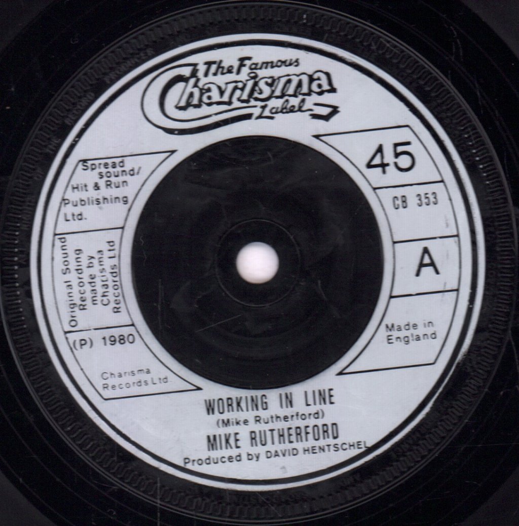 Mike Rutherford - Working In Line - 7 Inch