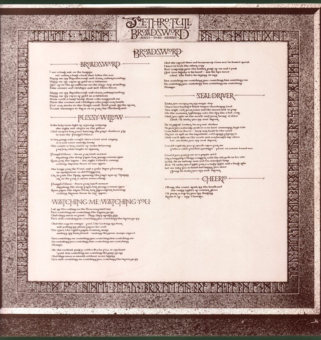 Jethro Tull - Broadsword And The Beast - Lp