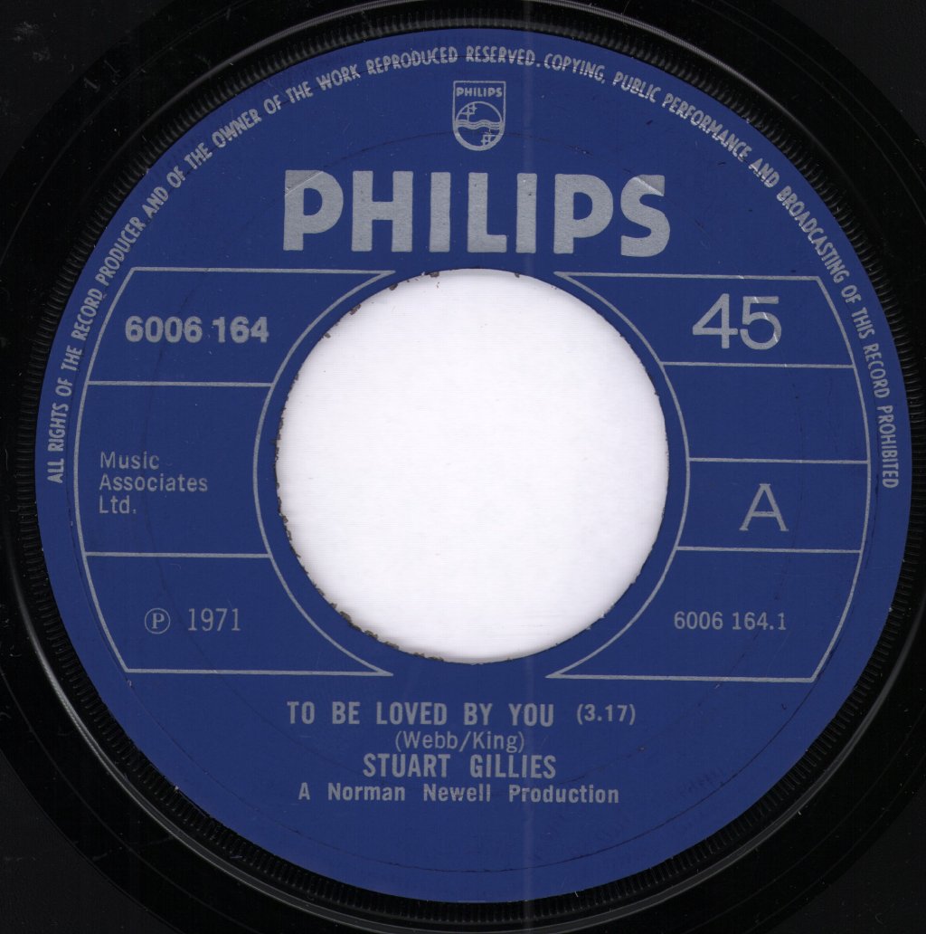 Stuart Gillies - To Be Loved By You - 7 Inch