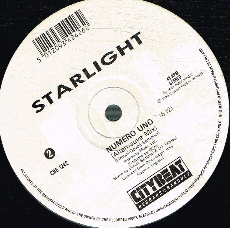 Starlight - Numero Uno - 12 Inch