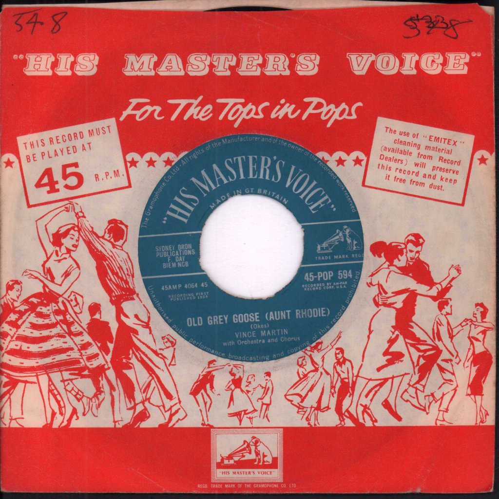 Vince Martin - Old Grey Goose Aunt Rhodie - 7 Inch
