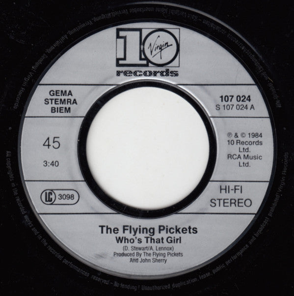 Flying Pickets - Who's That Girl - 7 Inch