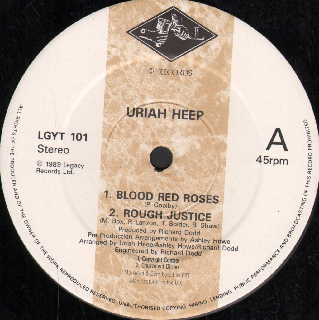 Uriah Heep - Blood Red Roses - 12 Inch