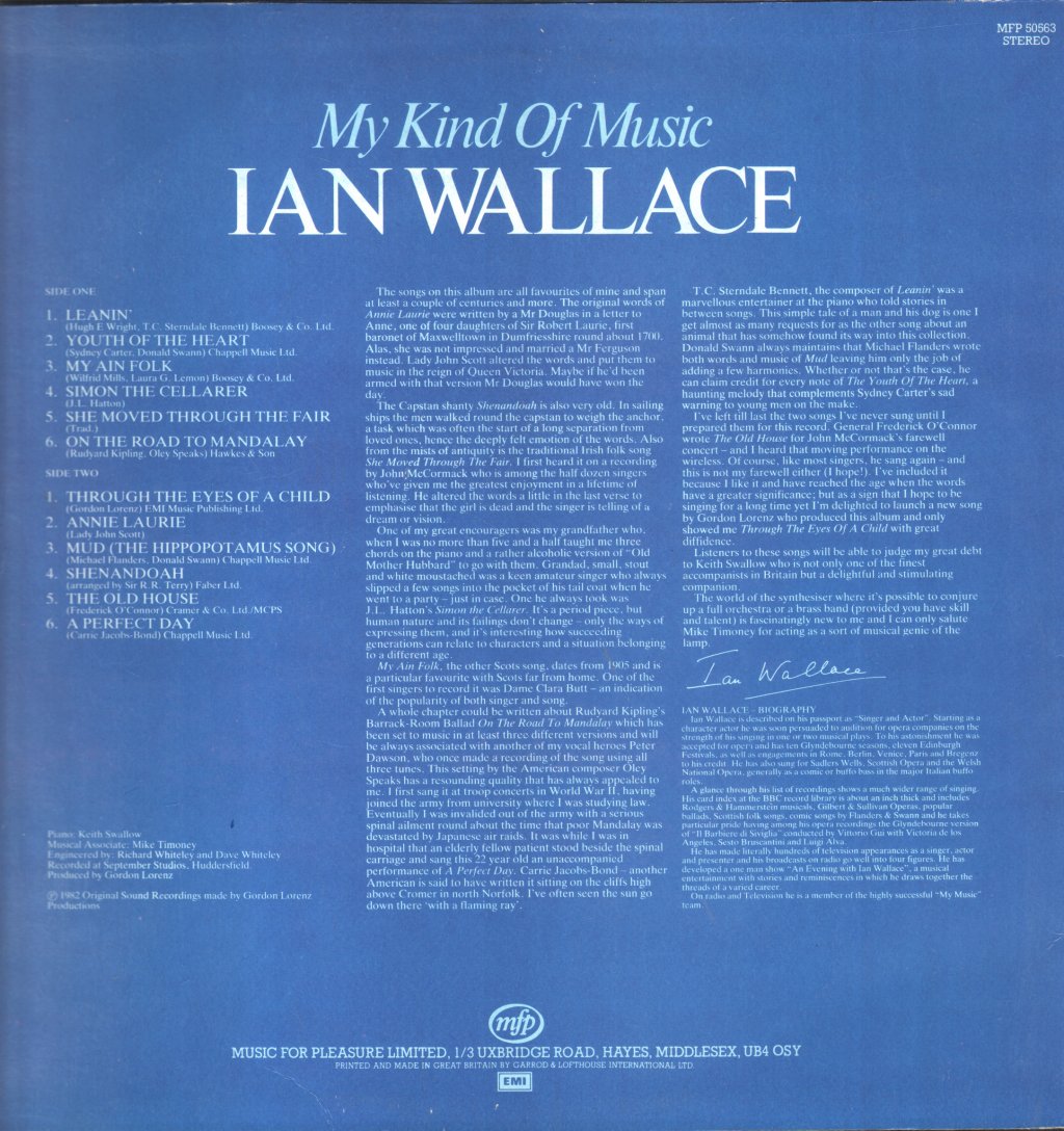 Ian Wallace - My Kind Of Music - Lp