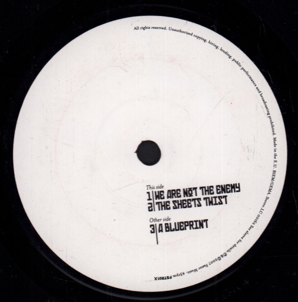 Fear Of Music - We Are Not The Enemy - 7 Inch