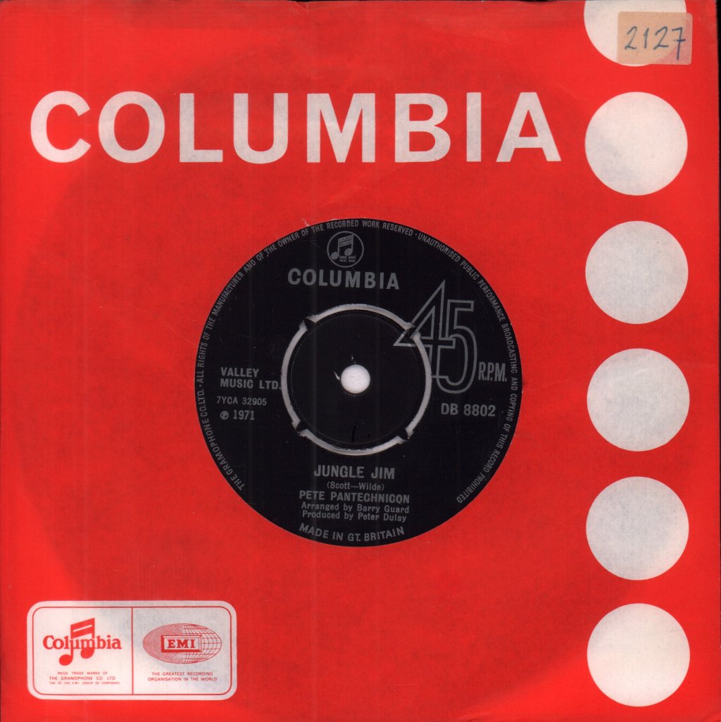 Pete Pantechnicon - Jungle Jim - 7 Inch