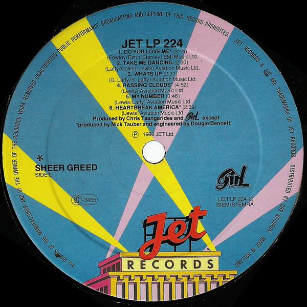 Girl - Sheer Greed - Lp