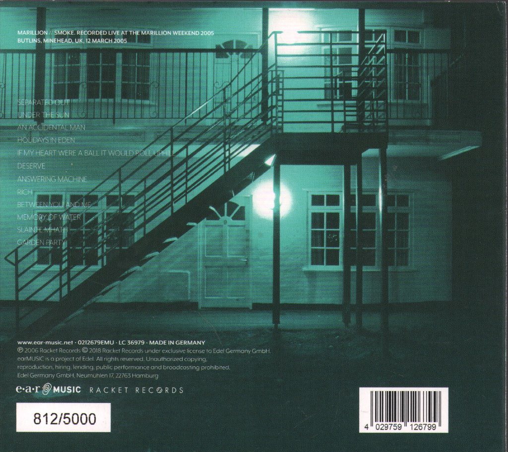 Marillion - Smoke - Cd