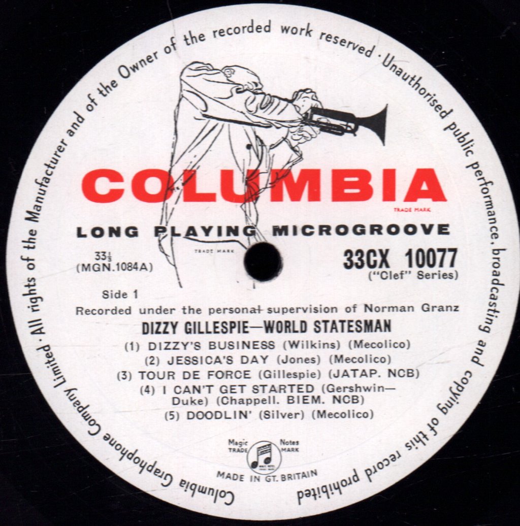 Dizzy Gillespie - World Statesman - Lp