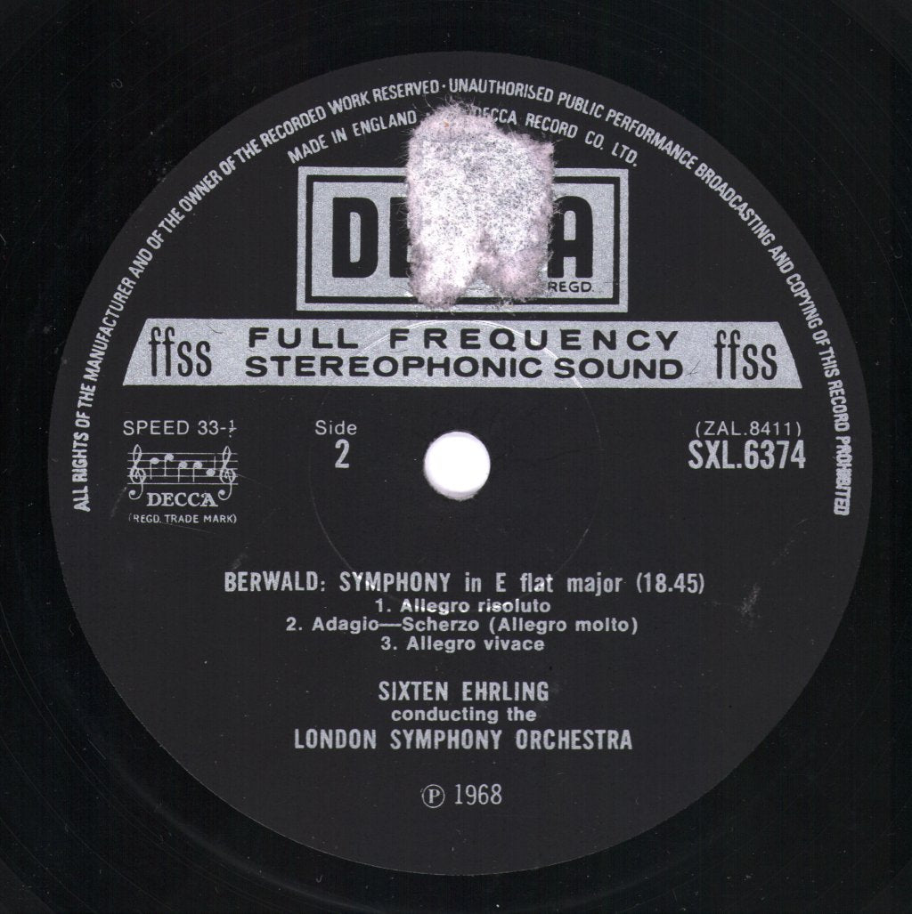 London Symphony Orchestra / Sixten Ehrling - Sinfonie Singulière / Symphony In E Flat - Lp