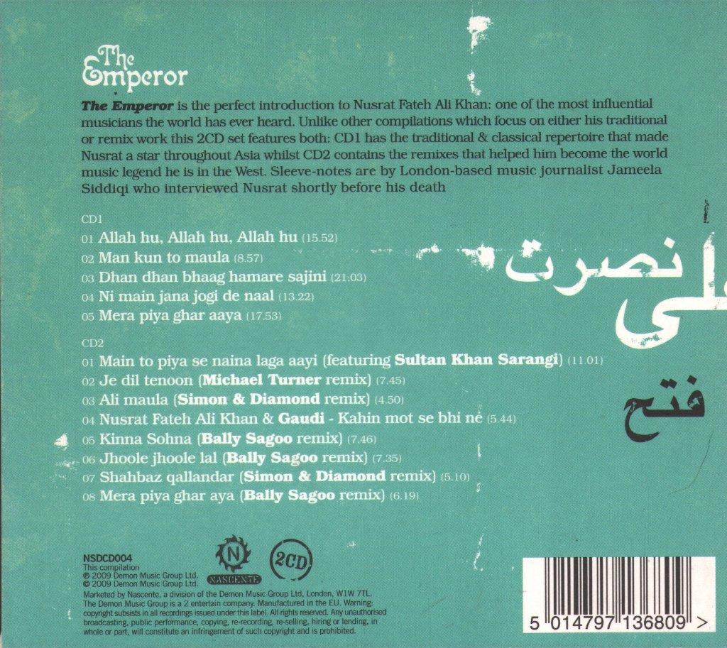 Nusrat Fateh Ali Khan - Emperor - Double Cd