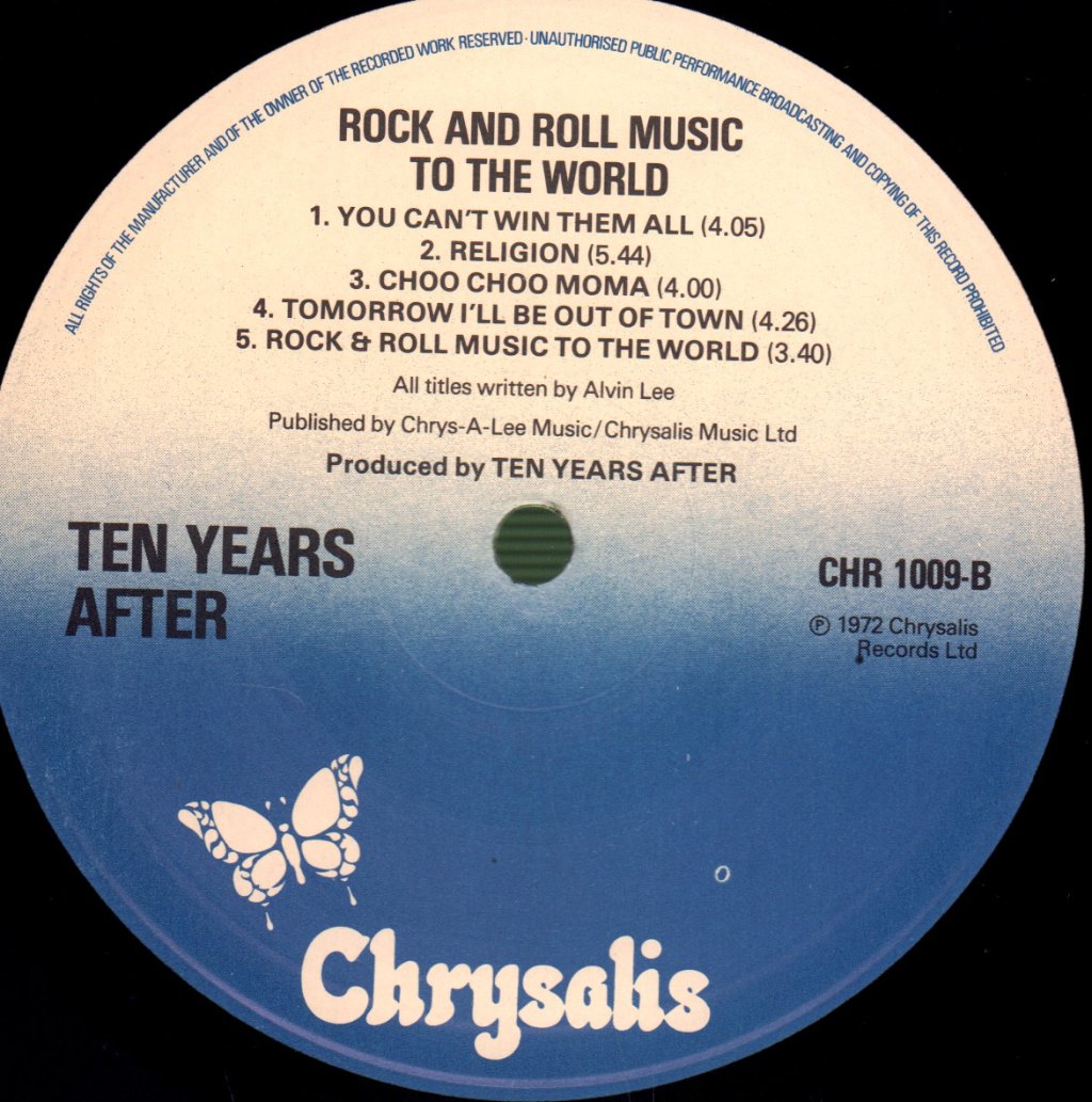 Ten Years After - Rock And Roll Music To The World - Lp