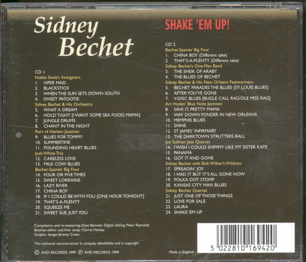 Sidney Bechet - Shake 'Em Up! - Double Cd