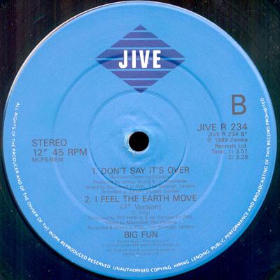 Big Fun - Can't Shake The Feeling - 12 Inch