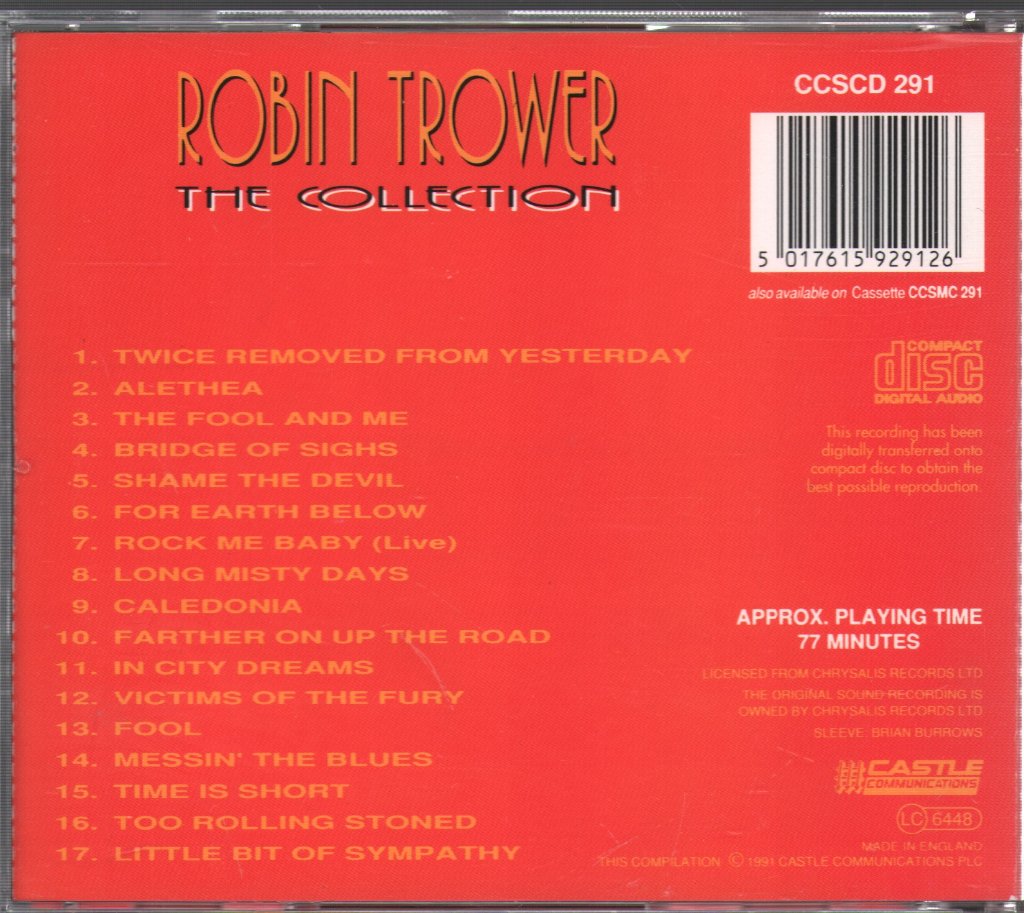 Robin Trower - Collection - Cd