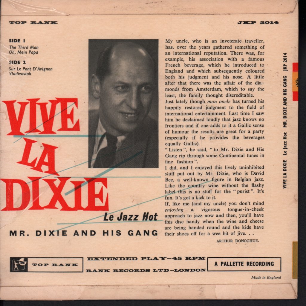 mr. dixie and his gang - vive la dixie - 7 Inch
