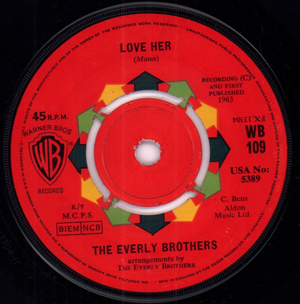 Everly Brothers - Love Her - 7 Inch