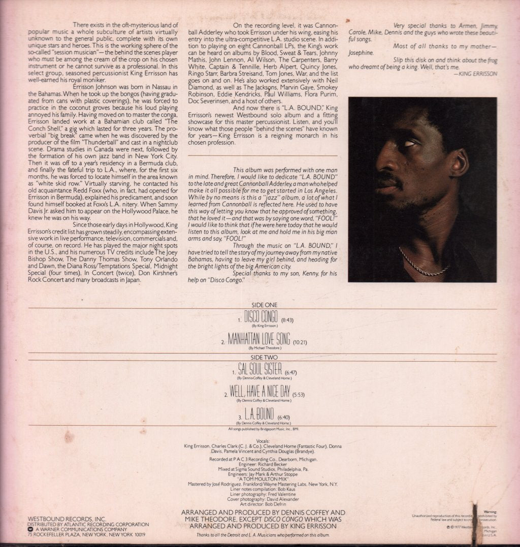 King Errisson - L.a. Bound - Lp