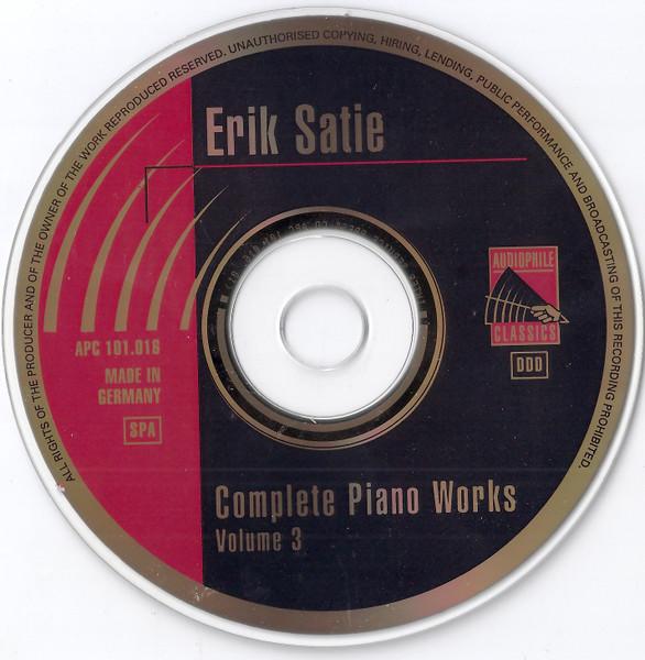 Erik Satie Bojan Gorisek - Complete Piano Works Volume 3 - Cd