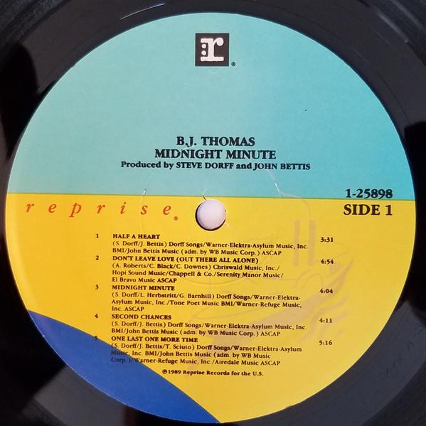 B.J. Thomas - Midnight Minute - Lp