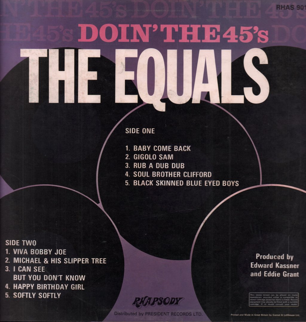 Equals - Doin' The 45'S - Lp