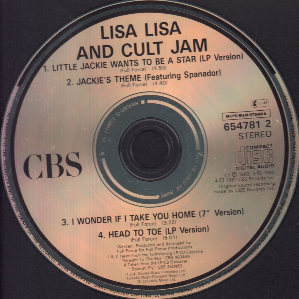 Lisa Lisa And Cult Jam - Little Jackie Wants To Be A Star - Cd