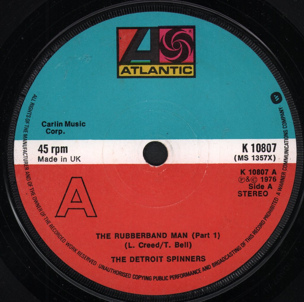 Detroit Spinners - Rubberband Man - 7 Inch