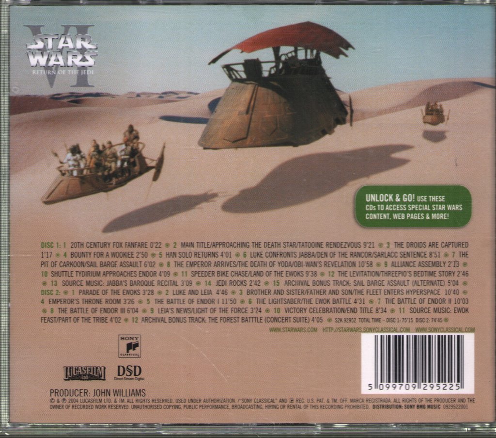 Star Wars - Return Of The Jedi Ost - Double Cd
